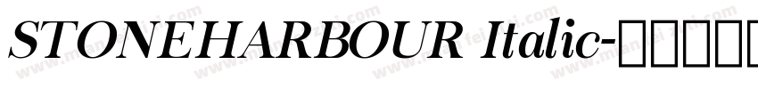 STONEHARBOUR Italic字体转换